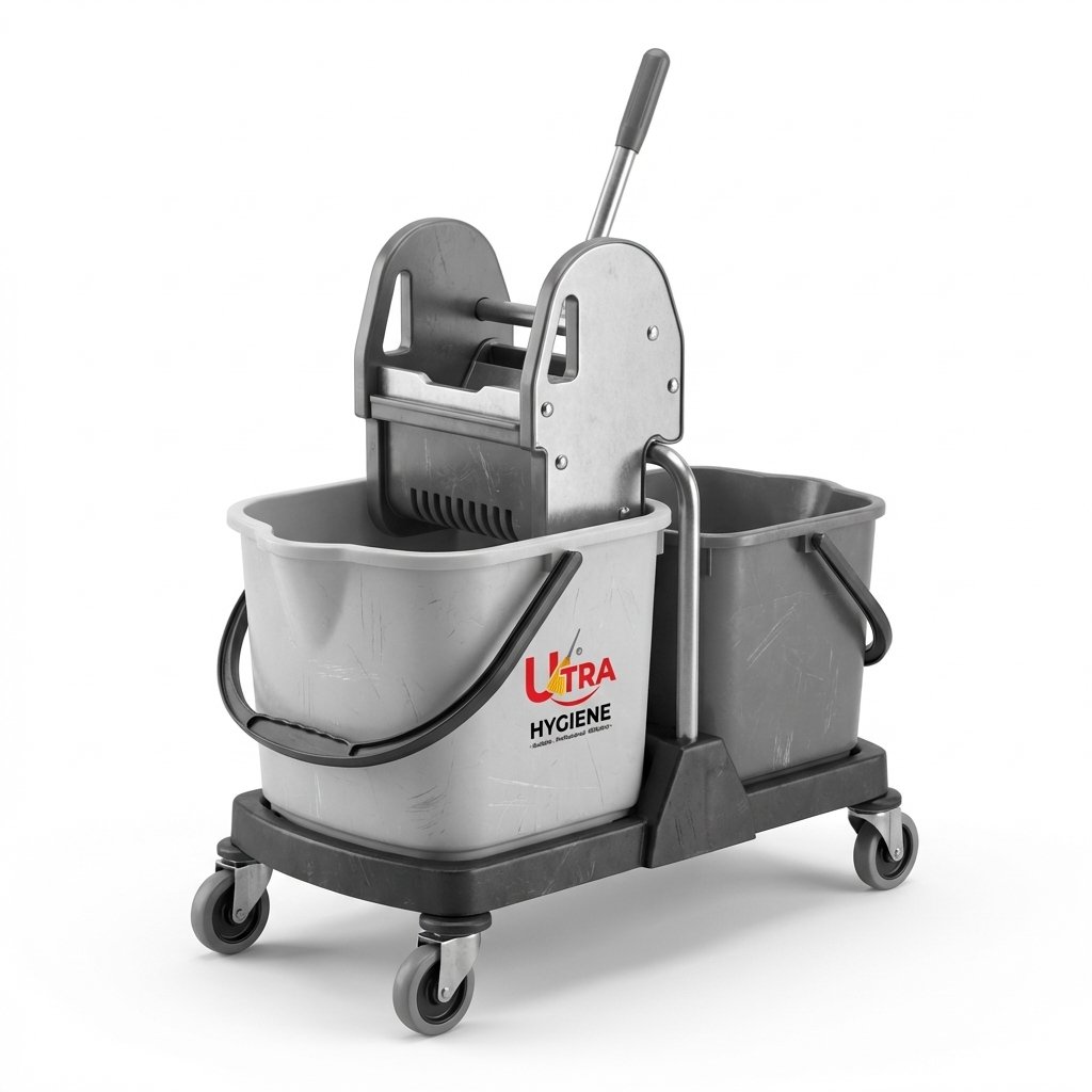 UH-DB46 Double Bucket Wringer 46L